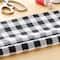 Black Check Cotton Fabric by Loops & Threads™